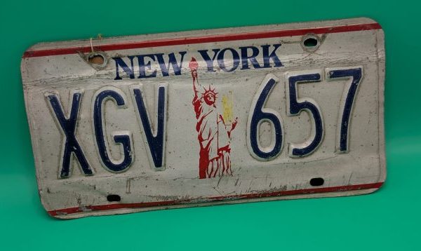 1980-90 New York License Plate