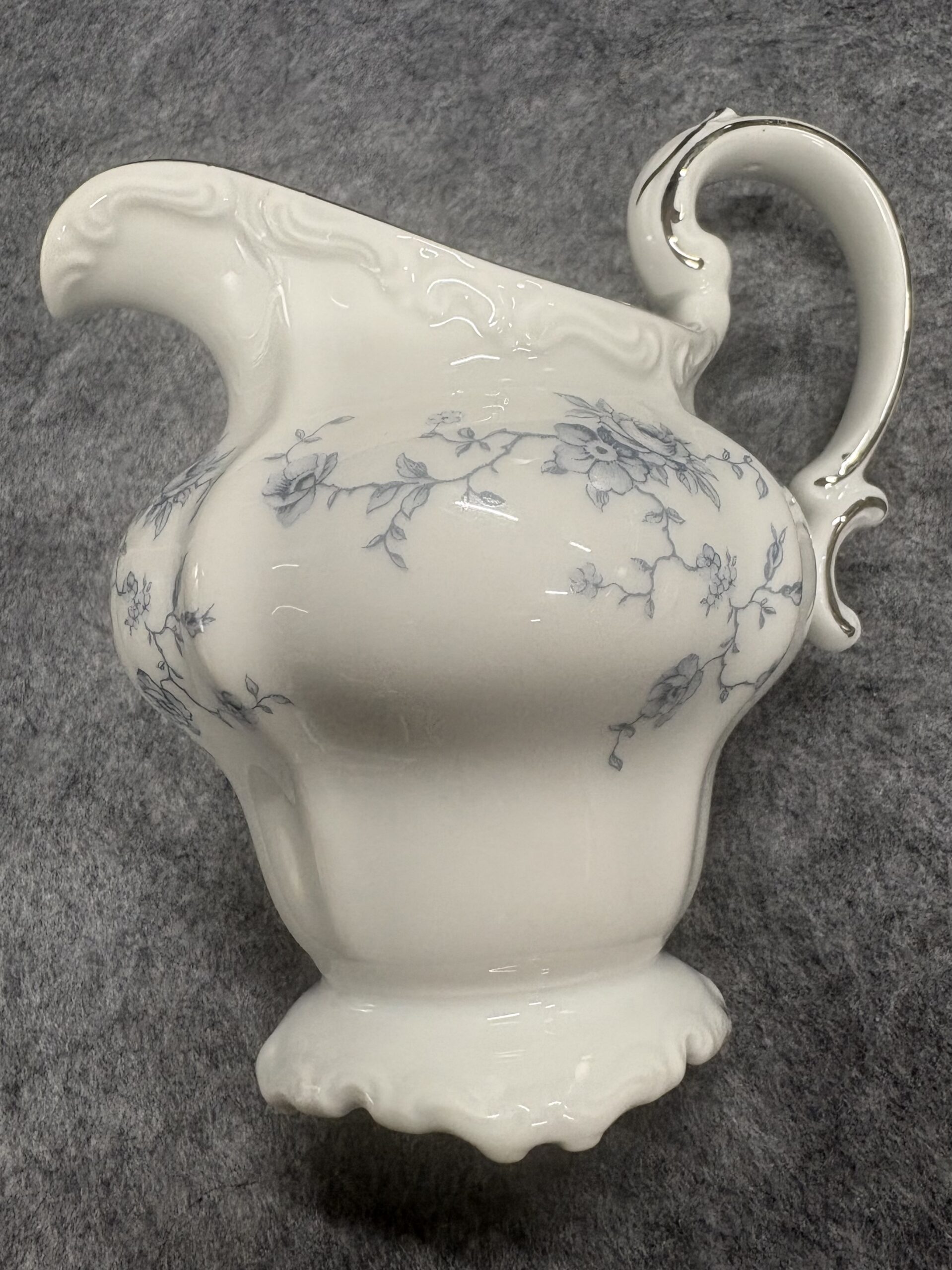 IMG_3992 Johann Haviland "Blue Garland" China Cream Pitcher - Image 1